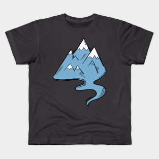 Mountains Art Kids T-Shirt